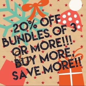 Bundle 3 for 20% Discount